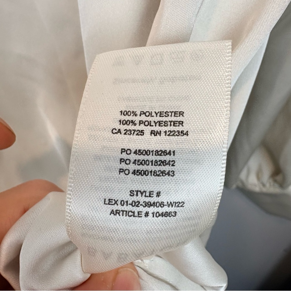 Aritzia Babaton Blouse in matte pearl satin - Picture 9 of 12